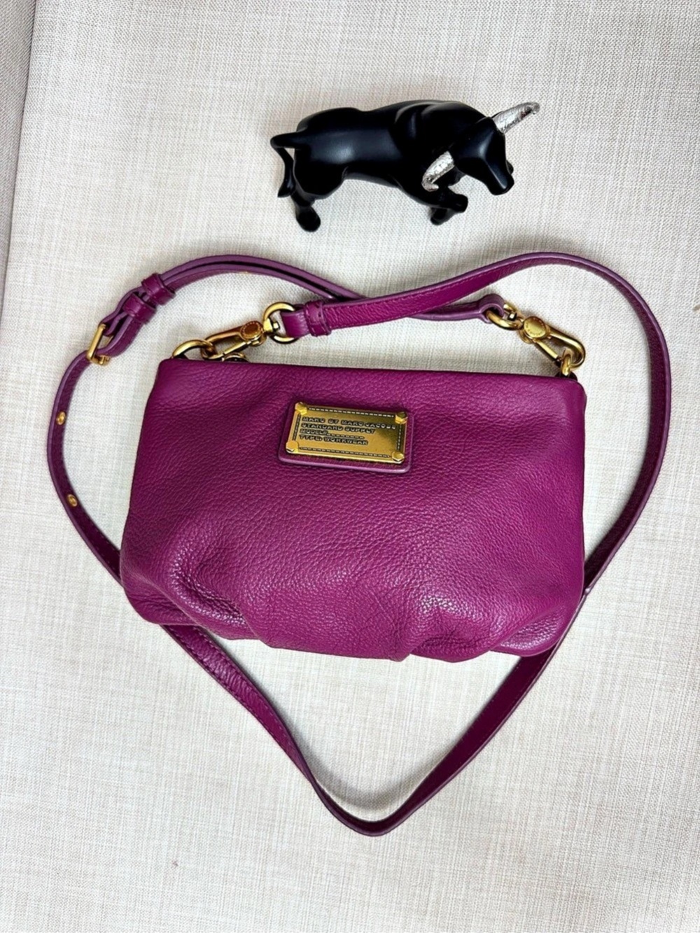 Marc by Marc Jacobs Classic Q Hillier Hobo Pink Leather Crossbody Bag